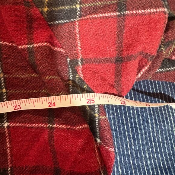 Haband Vintage Flannel Shirt, Men’s XXT Red Black Plaid Cottagecore Grunge - Picture 5 of 6